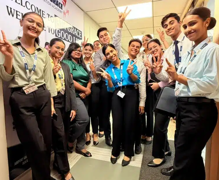 cheers of our students at air grace aviation academy