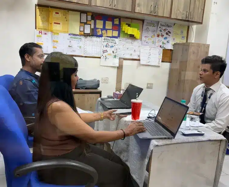 deepak pandey attaending campus interview