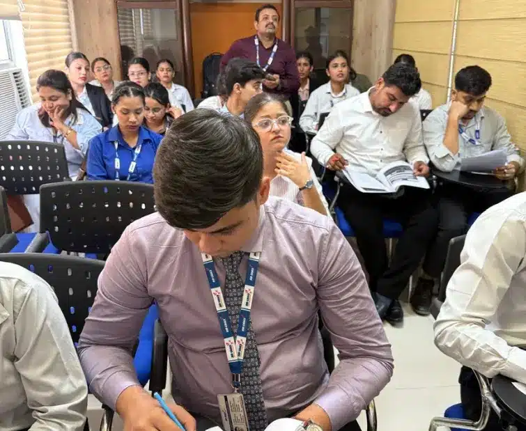 students while studing travel and tourism courses at air grace aviation academy