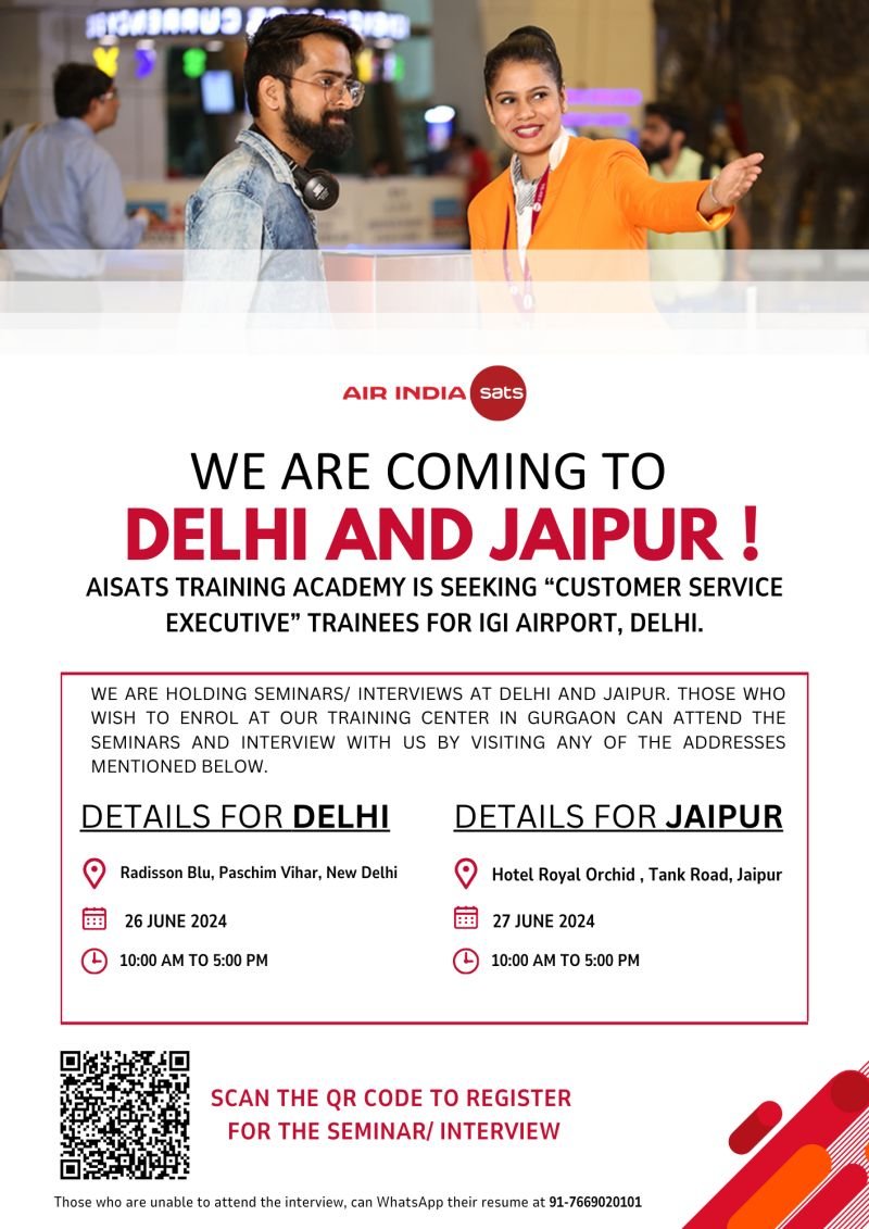 Air India SATS - Customer Service Interview