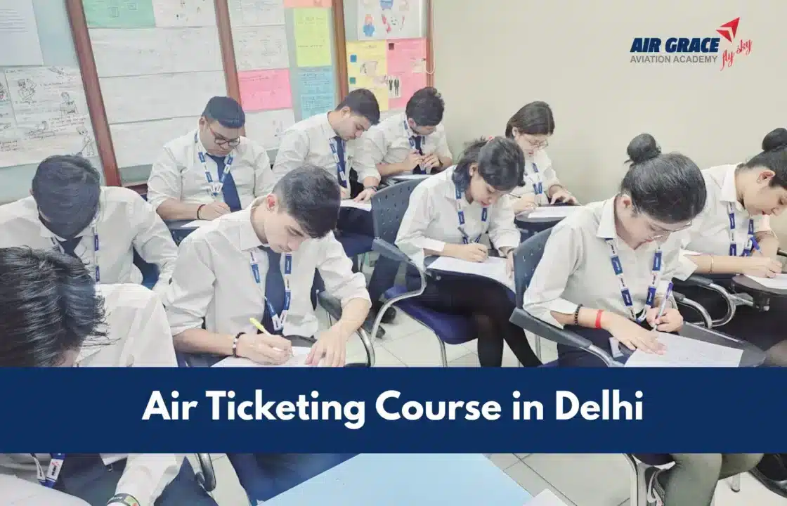 Air Ticketing Course in Delhi Students of Air Grace Aviation Academy