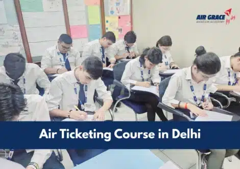 Air Ticketing Course in Delhi Students of Air Grace Aviation Academy